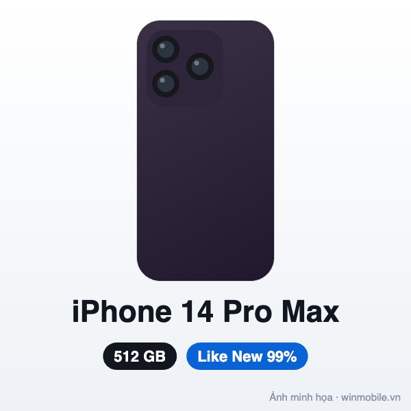 iPhone 14 Pro Max - 512G - Like New 99%