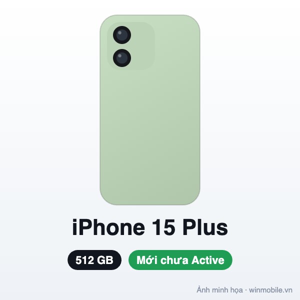 iPhone 15 Plus - 512G - New chưa Active