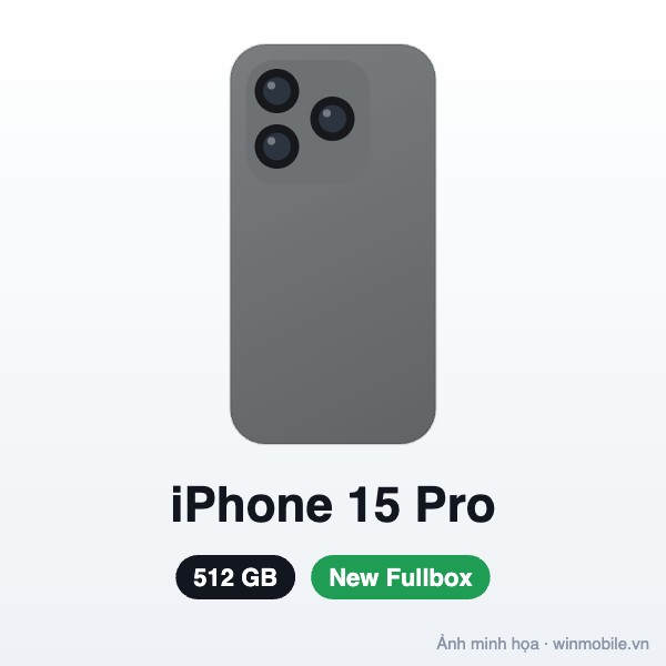 iPhone 15 Pro - 512G - New Fullbox