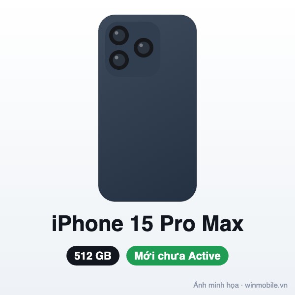 iPhone 15 Pro Max - 512G - New chưa Active