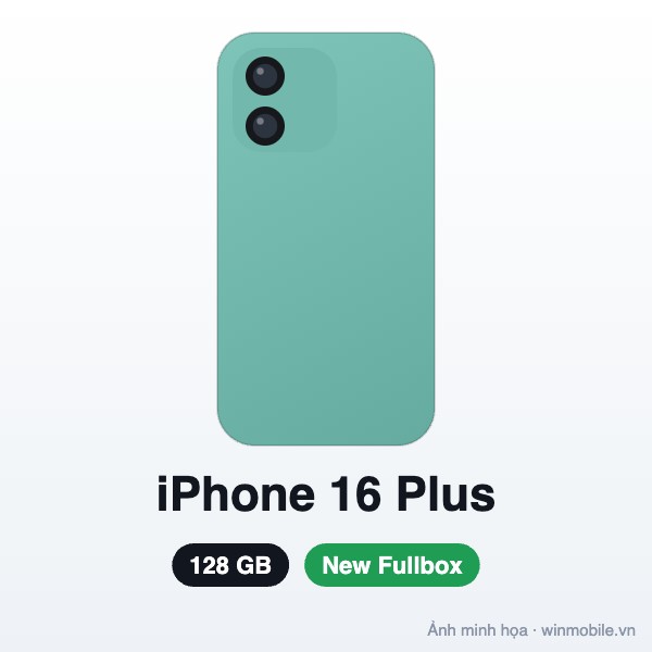 iPhone 16 Plus - 128G - New Fullbox